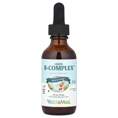 Maxi Health, KiddieMax® Liquid B-Complex™, Bayas naturales, 59 ml (2 oz. líq.)