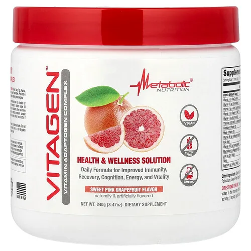 Metabolic Nutrition, VitaGen™, Pomelo rosado dulce, 240 g (8,47 oz)