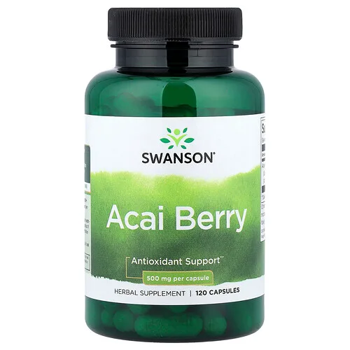 Swanson Vitamins, Baya de asaí, 500 mg, 120 cápsulas