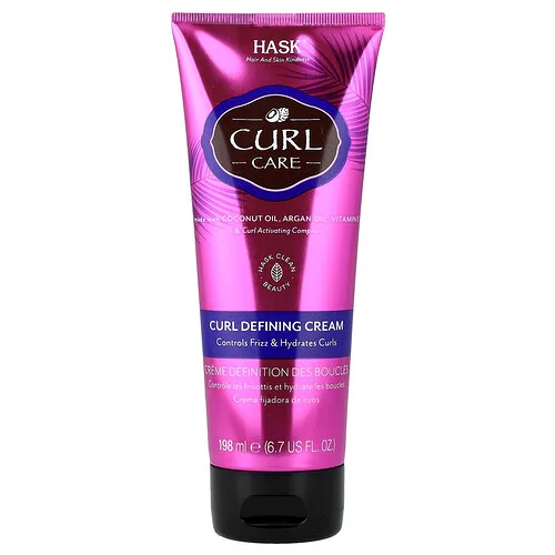 Hask Beauty, Cuidado para rizos, Crema para definir rizos`` 198 ml (6,7 oz. Líq.)
