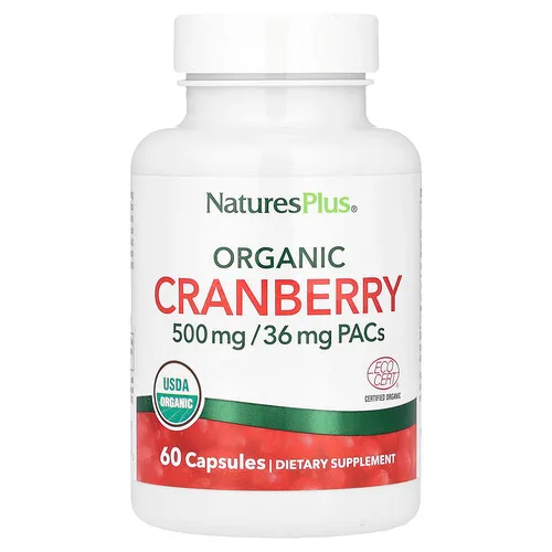 NaturesPlus, Arándano rojo orgánico, 60 cápsulas (250 mg por cápsula)