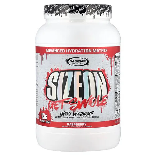 Gaspari Nutrition, SizeOn®, Get Swole, Intraentrenamiento, Frambuesa, 1,63 kg (3,59 lb)