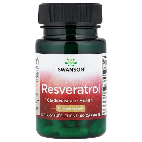 Swanson Vitamins, Resveratrol, 5 mg, 60 cápsulas