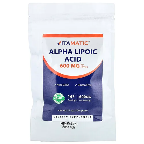 Vitamatic, Ácido alfa-lipoico, 100 g (3,5 oz)