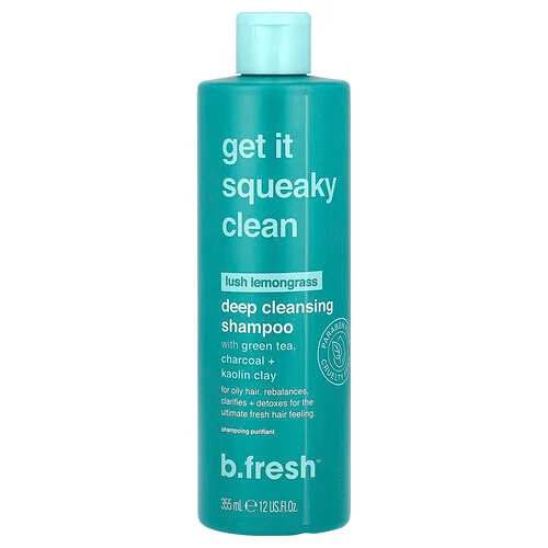 b.fresh, Get It Squeaky Clean, Champú de limpieza profunda, Para cabello graso, Limoncillo exuberante, 355 ml (12 oz. líq.)