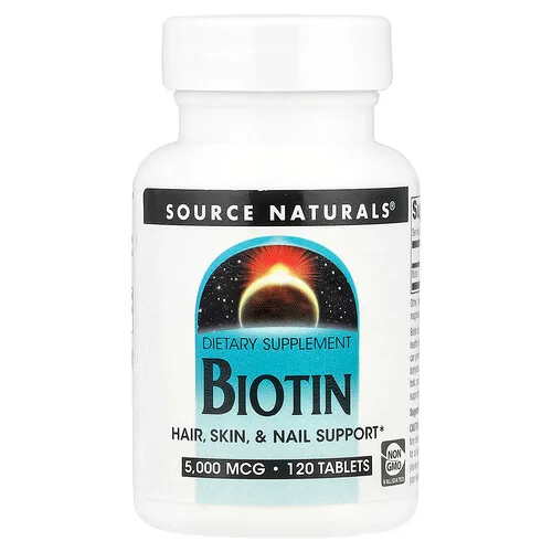Source Naturals, Biotina, 5,000 mcg, 120 Tabletas