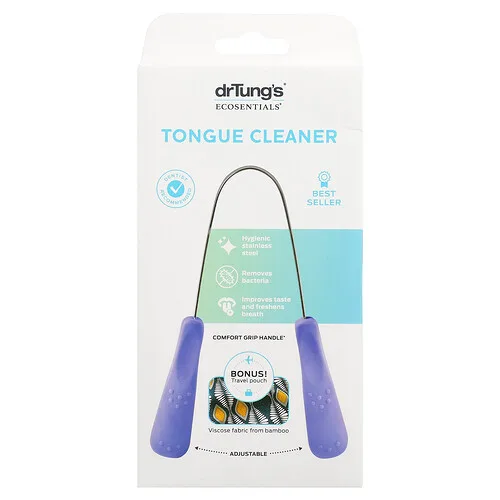 Dr. Tung's, Ecosentials™, Limpiador para la lengua, 1 limpiador
