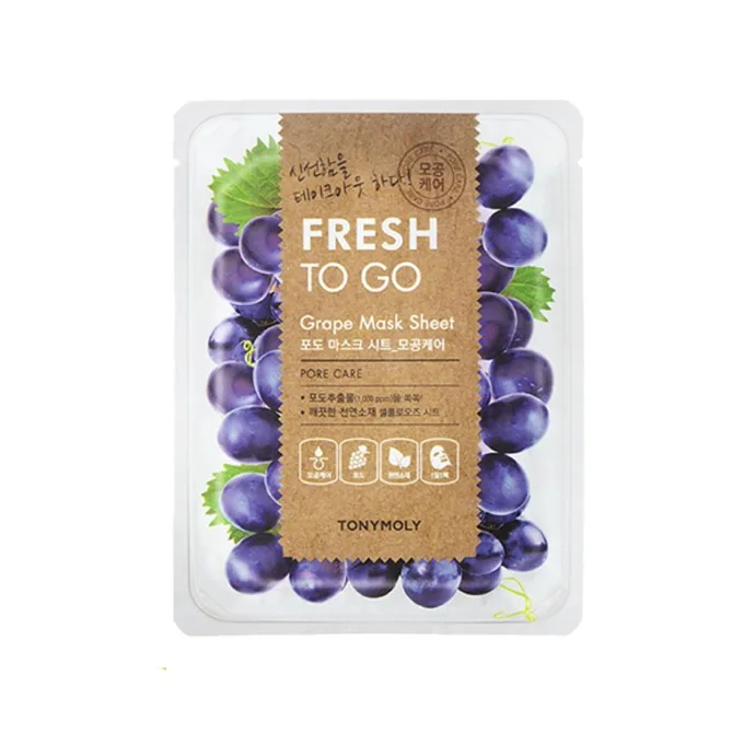 TONYMOLY - Fresh To Go Mask Sheet - GRAPE - 1pieza