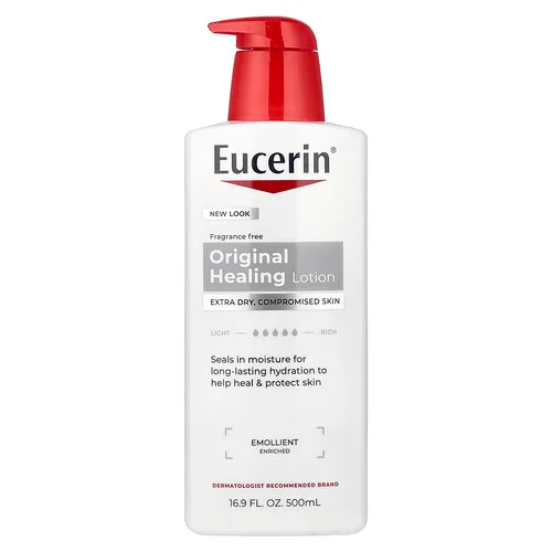 Eucerin, Loción reparadora original, Piel extraseca y comprometida, Sin fragancia, 500 ml (16,9 oz. líq.)