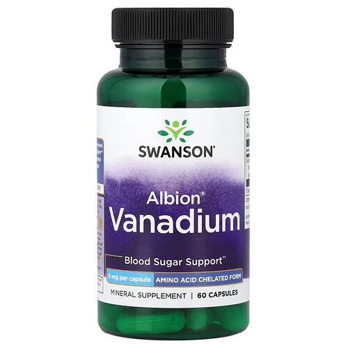 Swanson Vitamins, Vanadio Albion®, 5 mg, 60 cápsulas