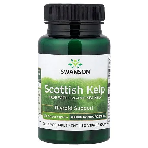 Swanson Vitamins, Kelp escocés, 30 cápsulas vegetales