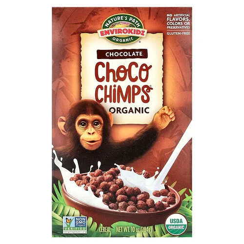 Nature's Path, EnviroKidz, Choco Chimps® orgánico, Chocolate, 284 g (10 oz)