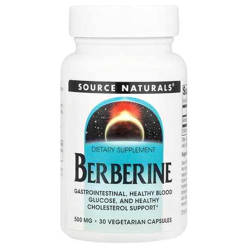 Source Naturals, Berberina, 500 mg, 30 cápsulas vegetales