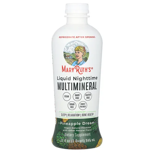 MaryRuth's, Multimineral líquido para la noche, Sueño de piña, 946 ml (32 oz. líq.)