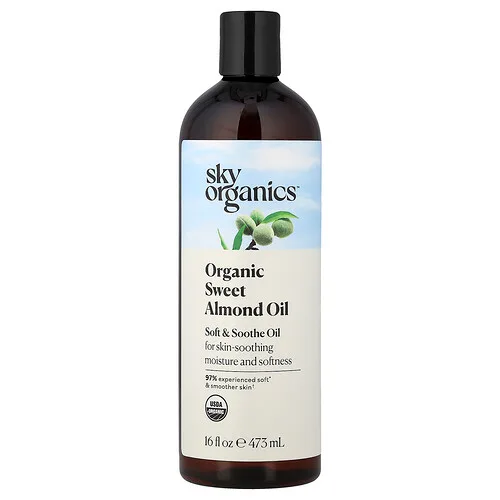 Sky Organics, Aceite de almendras dulces orgánico, 473 ml (16 oz. Líq.)