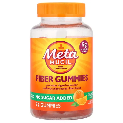 Metamucil, Gomitas con fibra, Naranja, 72 gomitas