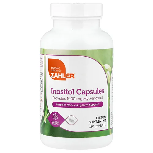 Zahler, Inositol, 1000 mg, 120 cápsulas