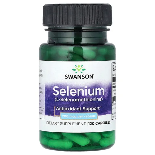 Swanson Vitamins, Selenio, 200 mcg, 120 cápsulas