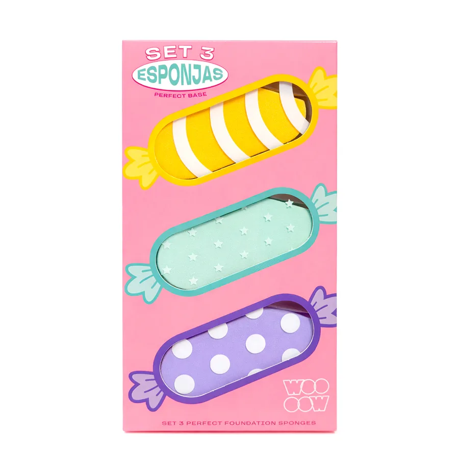 Set 3 Esponjas Faciales Perfect Base 22 gr