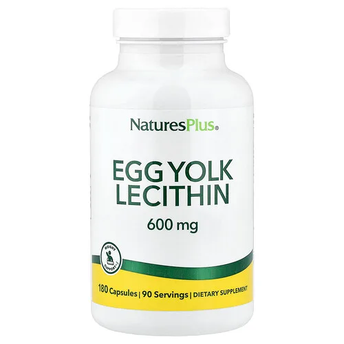 NaturesPlus, Lecitina de yema de huevo, 180 cápsulas