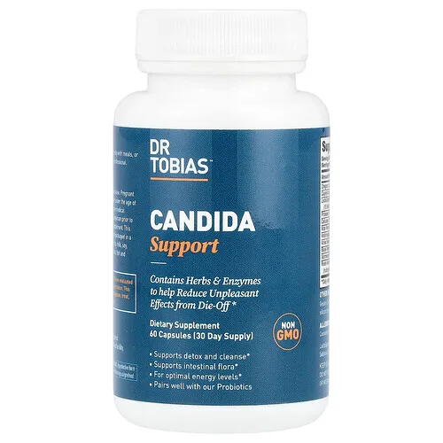 Dr. Tobias, Refuerzo para la cándida, 60 cápsulas vegetales