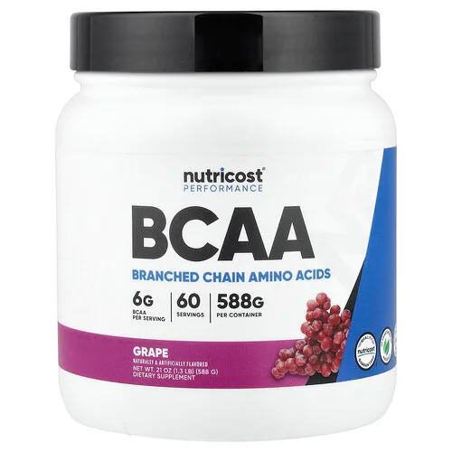 Nutricost, Rendimiento, BCAA, Uva, 588 g (1,3 lb)