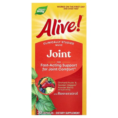 Nature's Way, Alive!®, Articulaciones, 30 cápsulas