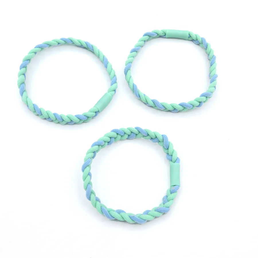 Set 3 Gomas de Pelo Trenzadas