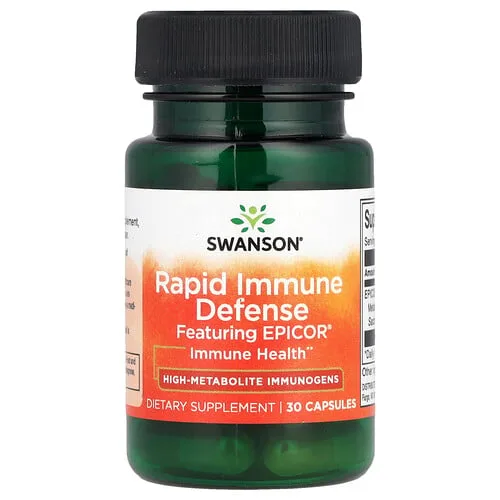 Swanson Vitamins, Defensa inmunitaria rápida, 30 cápsulas (500 mg por cápsula)