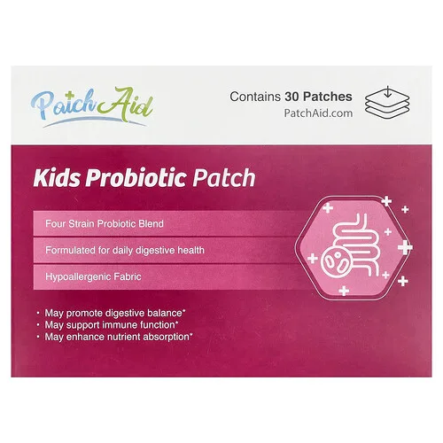 PatchAid, Parche probiótico para niños, 30 parches