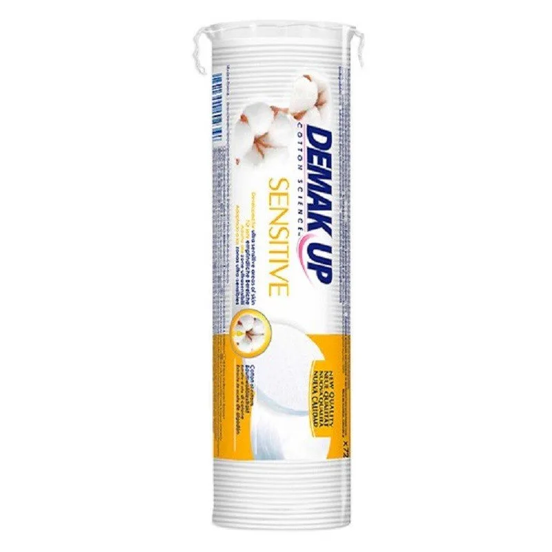 Demak Up Sensitive Discos Desmaquillantes Redondos 72uds