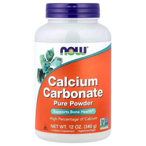 NOW Foods, Carbonato de calcio puro en polvo, 340 g (12 oz)