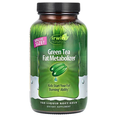 Irwin Naturals, Metabolizador de grasas de té verde, 150 softgels líquidos