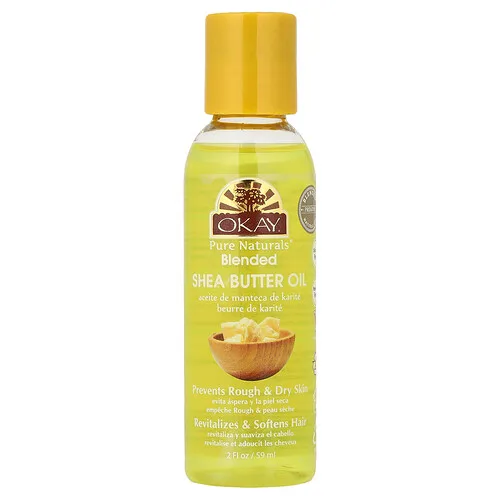 Okay Pure Naturals, Aceite de manteca de karité mezclado`` 59 ml (2 oz. Líq.)
