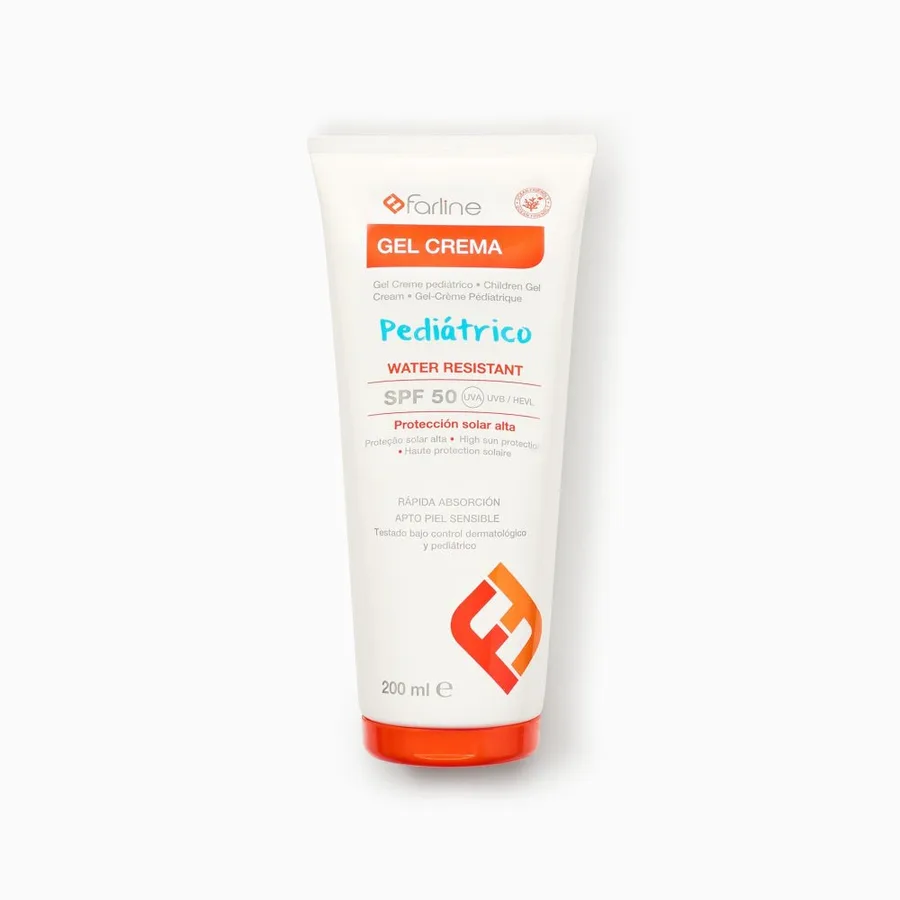 Farline Protector Solar Pediátrico Gel Crema Corporal SPF50 200 ml