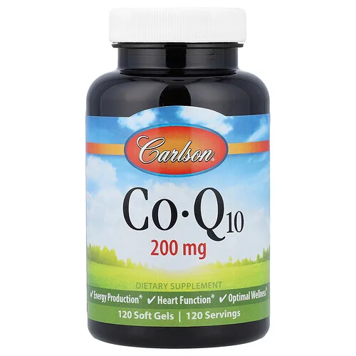 Carlson, CoQ10, 200 mg, 120 cápsulas blandas