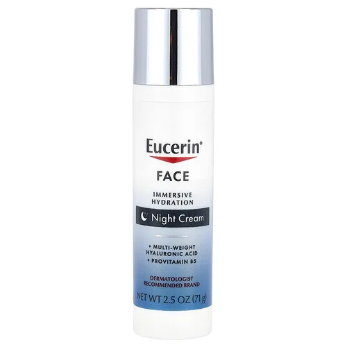 Eucerin, Crema hidratante de noche para el rostro, Sin fragancia, 71 g (2,5 oz)