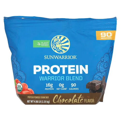 Sunwarrior, Warrior Blend, Proteína, Chocolate, 2,25 kg (4,96 lb)