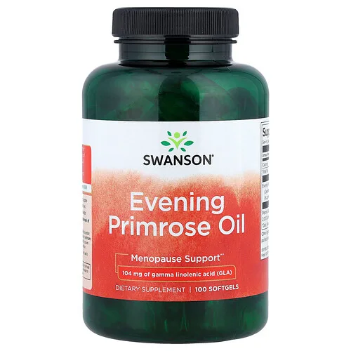 Swanson Vitamins, Aceite de onagra, 104 mg, 100 cápsulas blandas