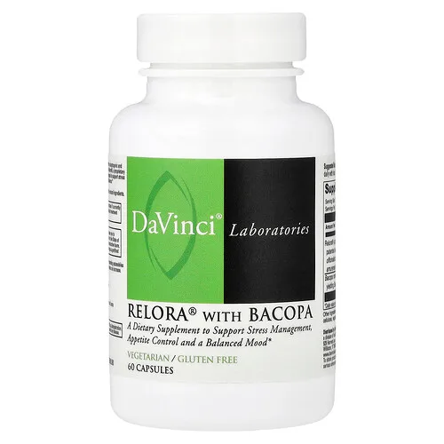 DaVinci Laboratories, Relora con bacopa`` 60 cápsulas