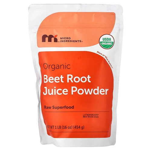 Micro Ingredients, Jugo de raíz de remolacha orgánica en polvo, 454 g (1 lb)