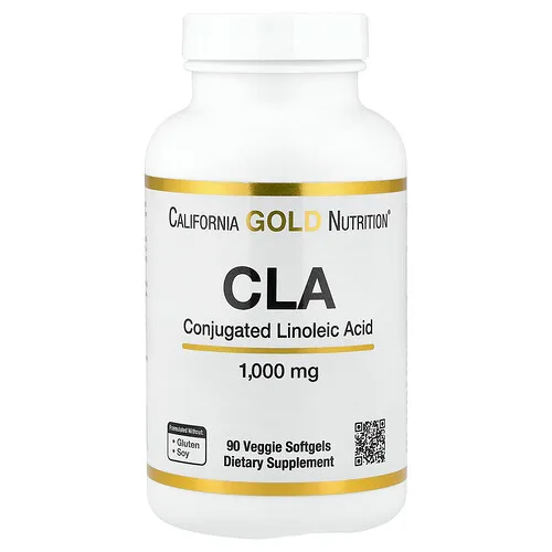 California Gold Nutrition, CLA, Clarinol, Ácido linoleico conjugado, 1000 mg, 90 cápsulas blandas