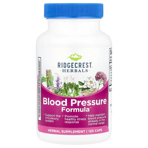RidgeCrest Herbals, Blood Pressure Formula™, 120 cápsulas