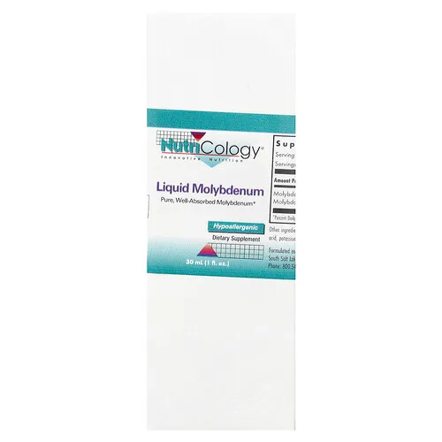 Nutricology, Molibdeno líquido, 30 ml (1 oz. líq.)
