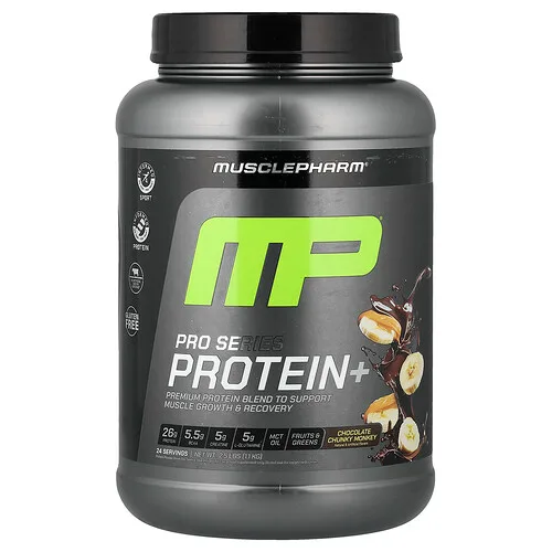 MusclePharm, Pro Series Protein+, Mono en trozos de chocolate, 1,1 kg (2,5 lb)