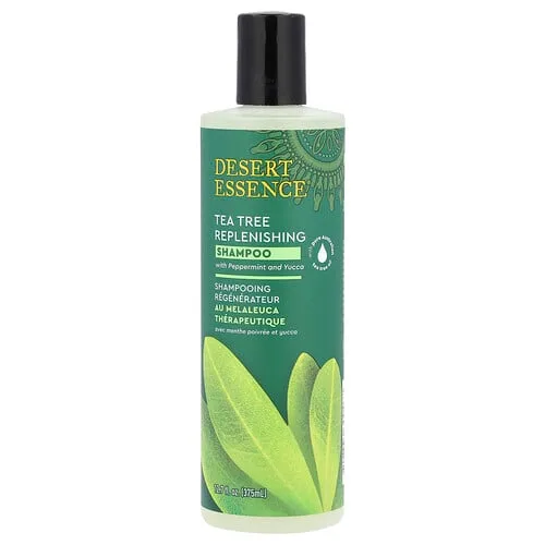 Desert Essence, Champú restaurador con árbol del té con menta y yuca, 375 ml (12,7 oz. líq.)