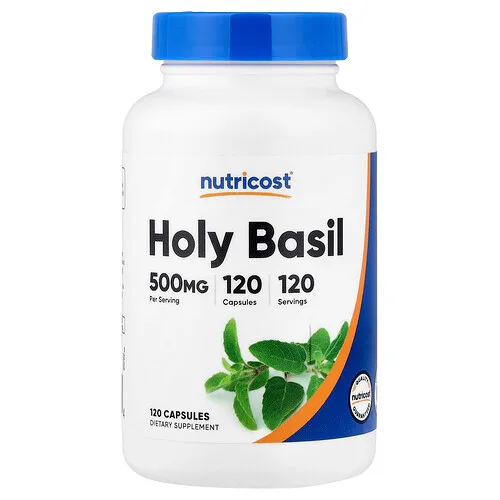 Nutricost, Albahaca morada, 500 mg, 120 cápsulas