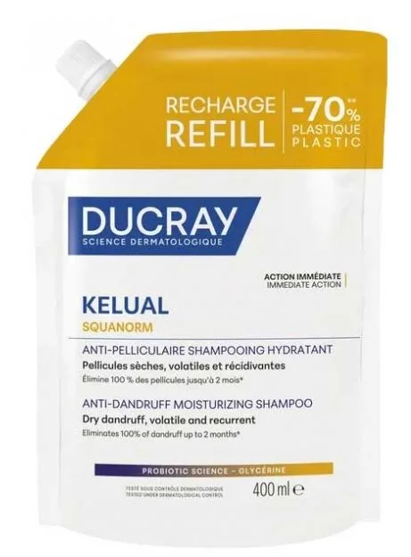 Kelual Squanorm Refill Champú Hidratante Anticaspa 400 ml