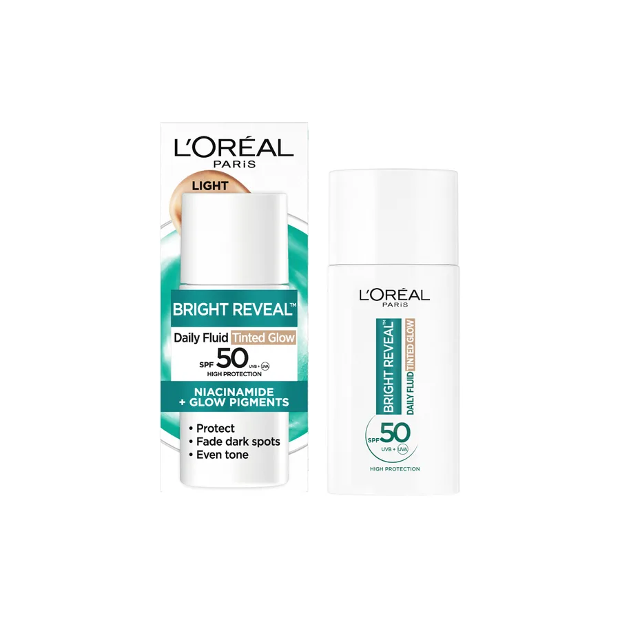 Bright Reveal Fluido Diario con Color y Niacinamida SPF50 50 ml