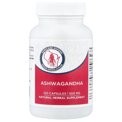 Dairyland Ginseng, Ashwagandha, 500 mg, 150 cápsulas